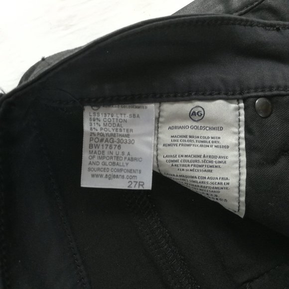 Ag Adriano Goldschmied Farrah Skinny Super Black Jeans 27 - Picture 5 of 8